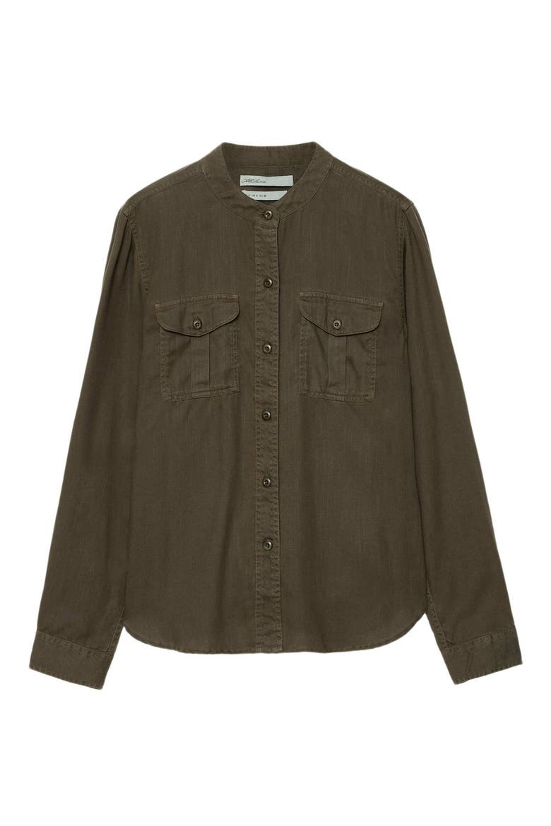 Tess Military Shirt, Alternate, color, HAZELNUT BROWN