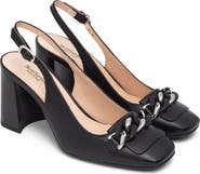 NeroGiardini Chain Slingback Pump