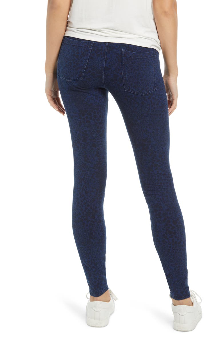 Hue Animal Print Seamless Leggings, Alternate, color, Medium Wash