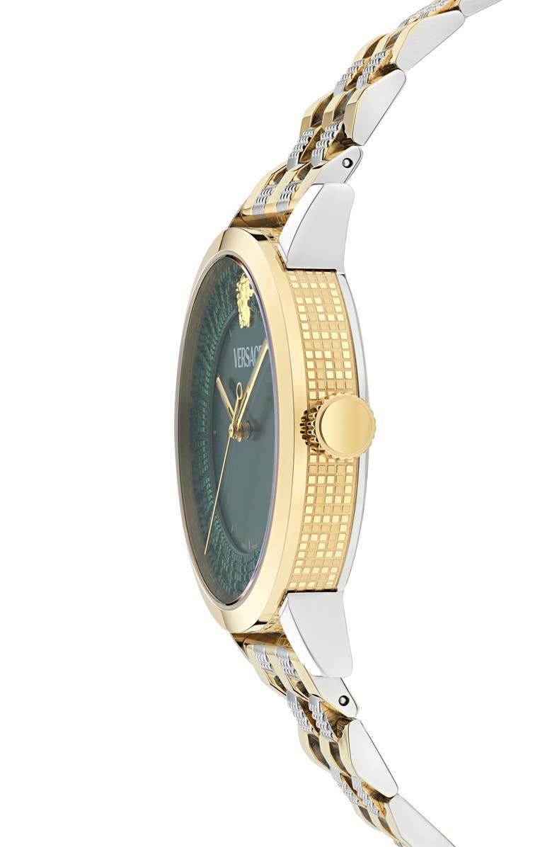 Versace Albireo Bracelet Watch, 40mm, Alternate, color, Two Tone
