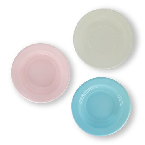 Elifle Two Tone Enamel Dinner Bowl In Pink