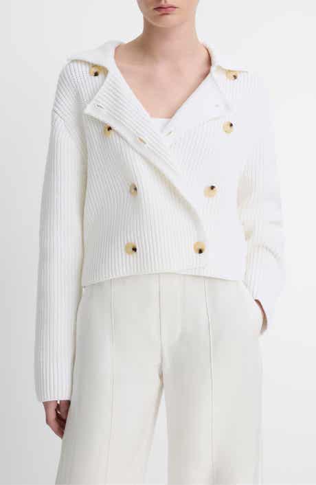 Vince Double Breasted Sweater Jacket