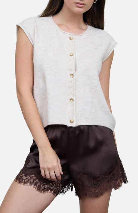 Button Down Sleeveless Sweater