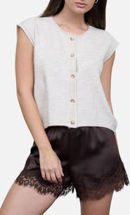 Blu Pepper Button Down Sleeveless Sweater