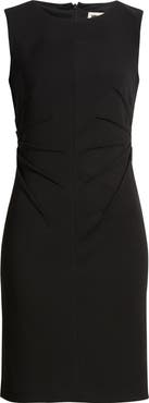 Anne Klein Radiant Pleat Scuba Crepe Sheath Dress