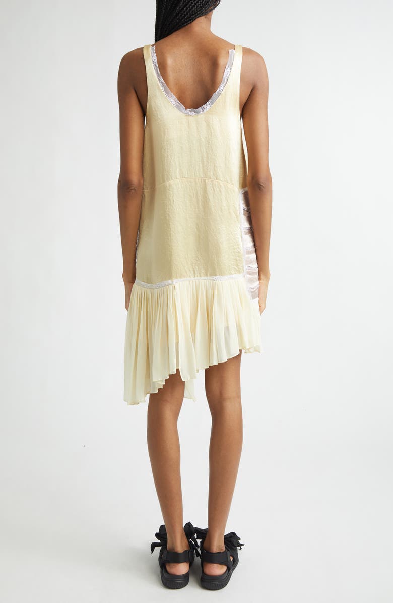 Collina Strada Lily Patchwork Asymmetric Shift Dress, Alternate, color, Butter Yellow