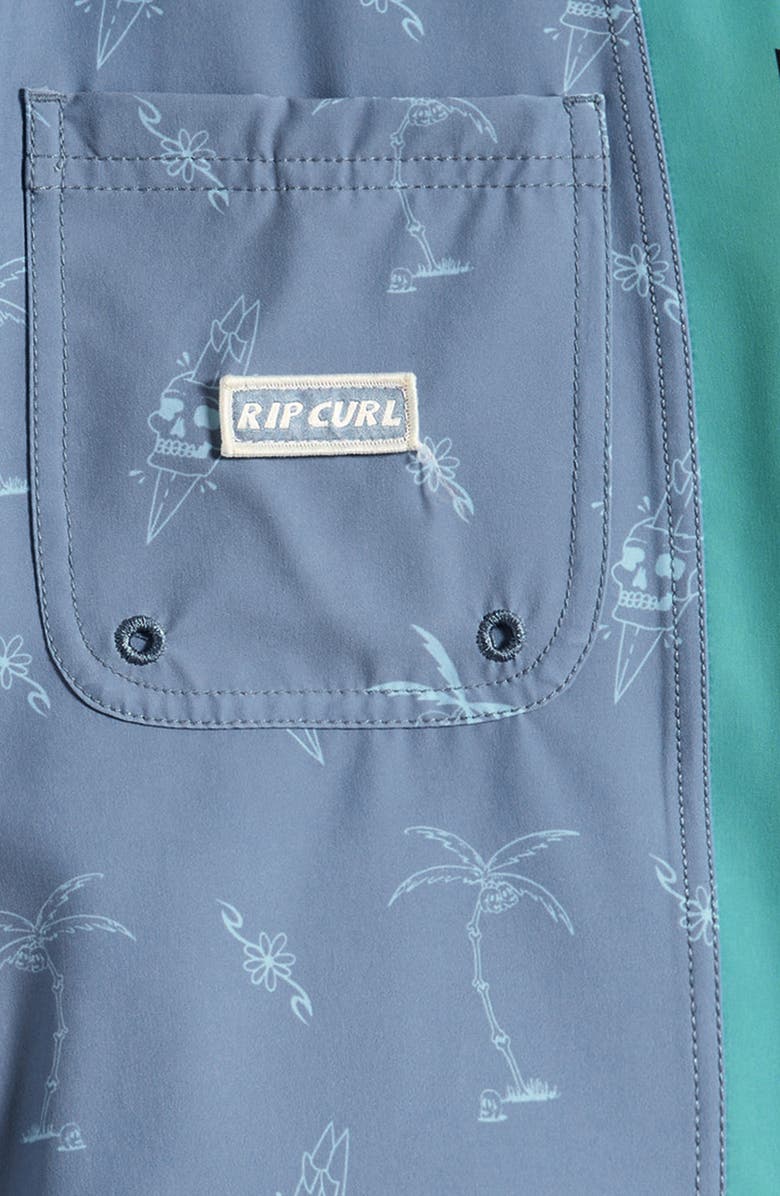 Rip Curl Kids' Eternal Shred Mirage Swim Trunks, Alternate, color, Faded Denim