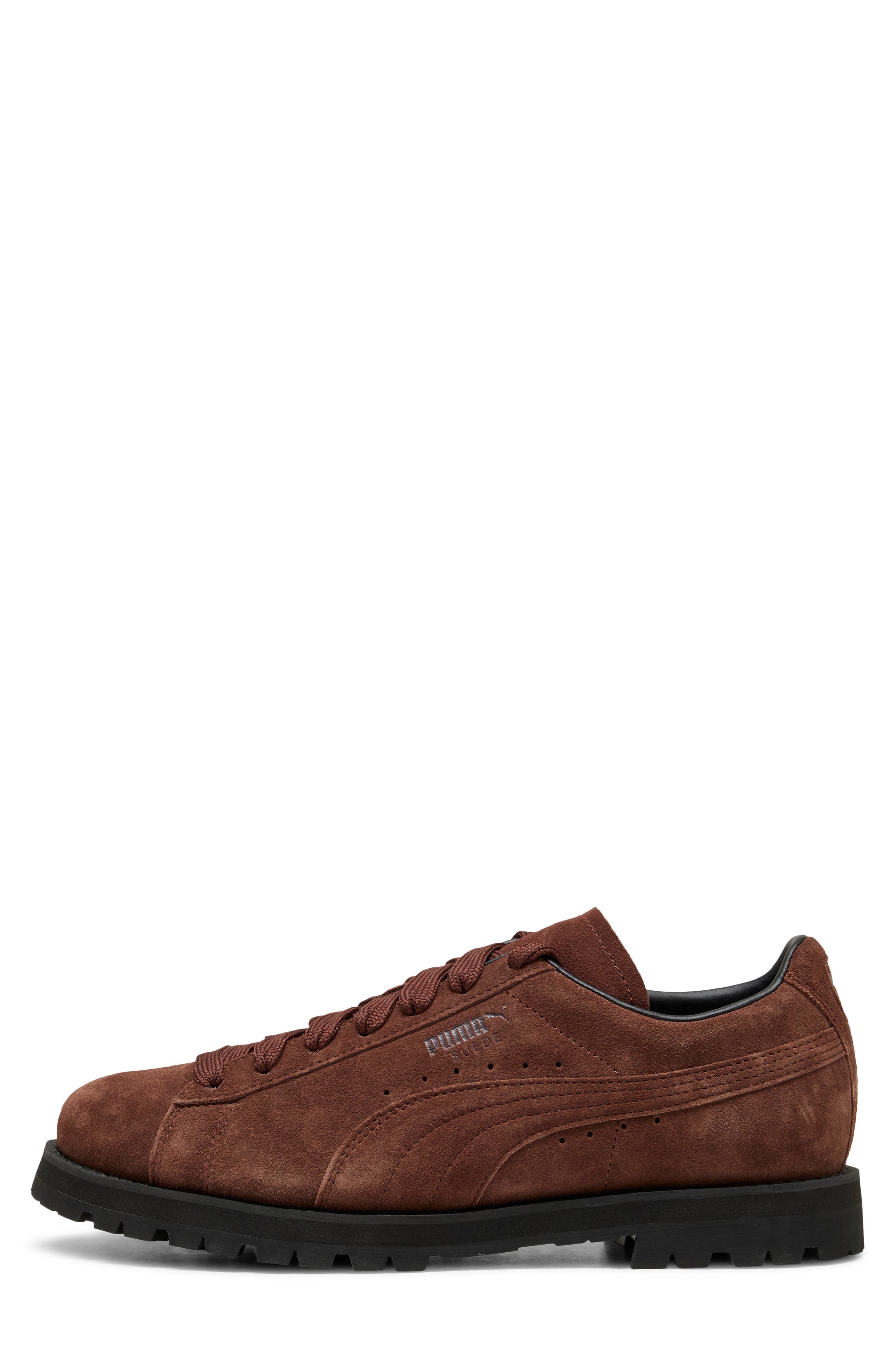 Suede Vibram Sneaker, Alternate, color, CHOCOTART/ PUMA BLACK