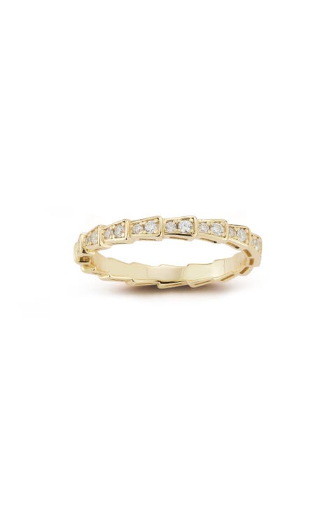 Cubic Zirconia Serpent Band Ring