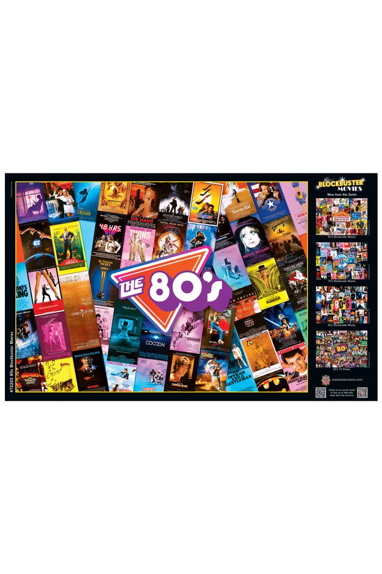 80's Blockbusters 1000 Piece Puzzle, Alternate, color, Multicolor