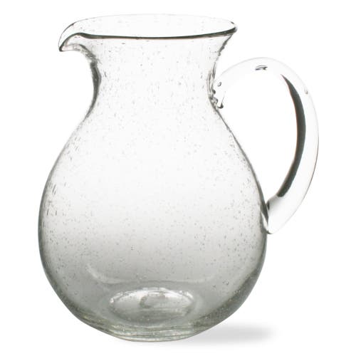 Tag Bubble Glass Pitcher Clear Beverage Server For Everyday Use In Transparent
