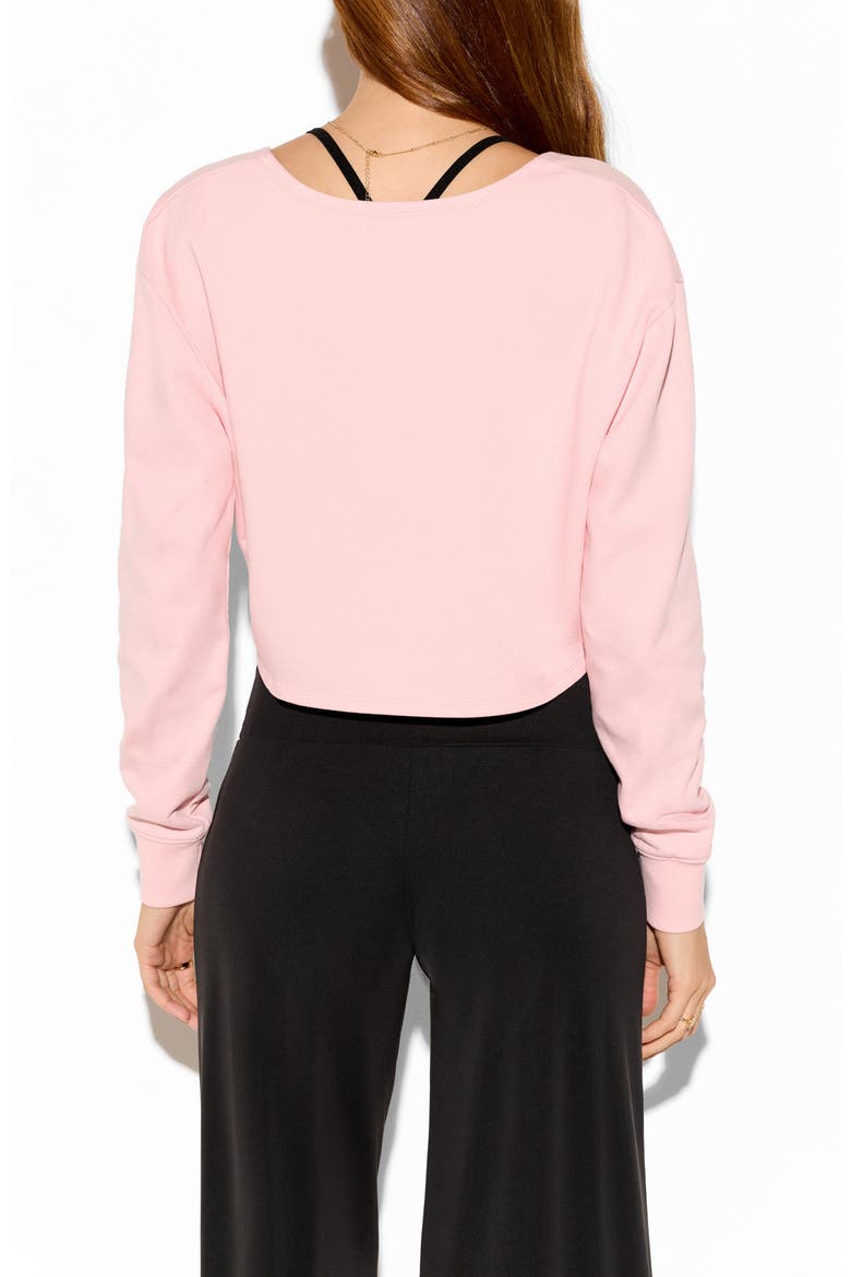 Mystic Multifit Cotton Blend Sweatshirt, Alternate, color, PEONY PINK