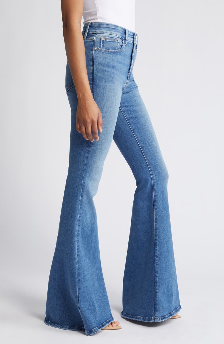 Good American Good Super Bell Bottom Jeans, Alternate, color,