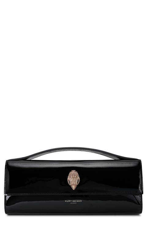 Long Bond Leather Top Handle Bag