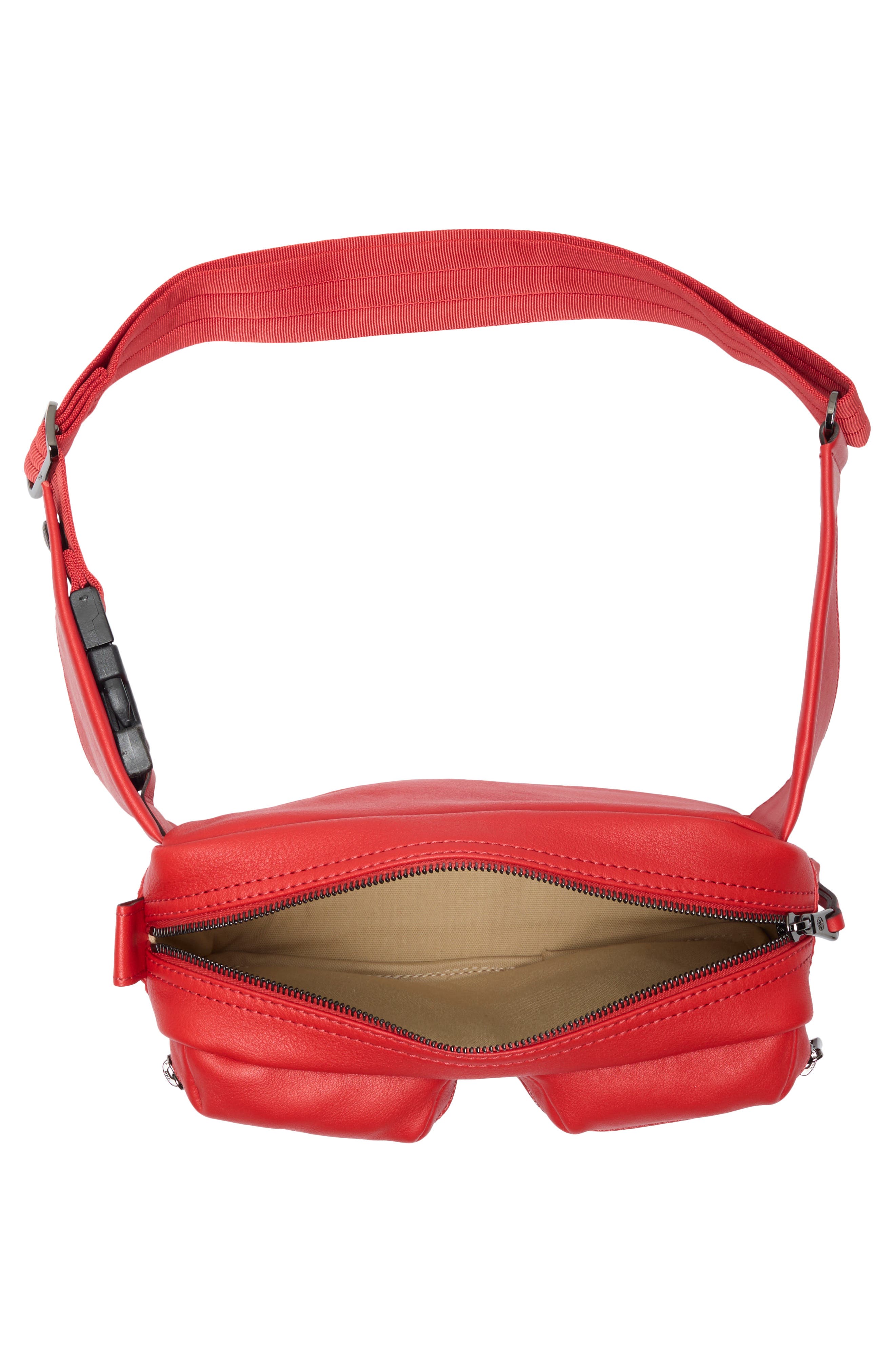 Longchamp LC3D 2-Pocket Belt Bag, Alternate, color, Vermilion