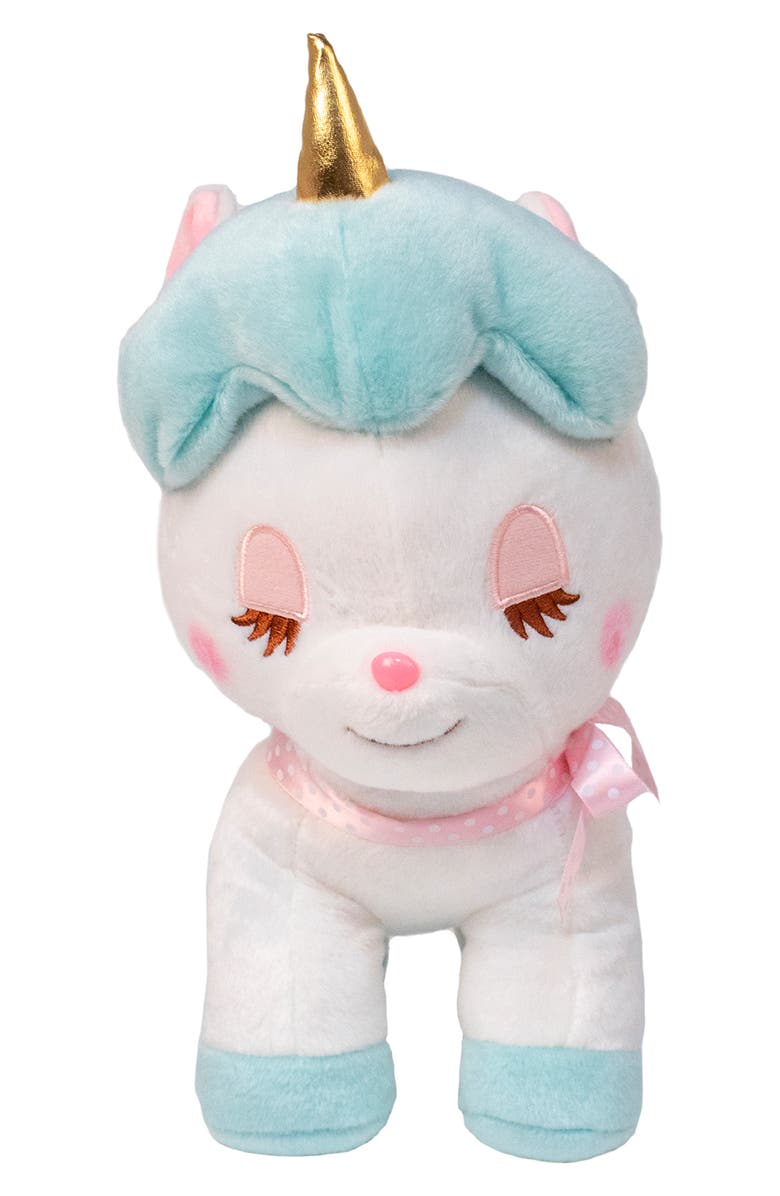 AMUSE Aqua Unicorn Stuffed Animal, Main, color,