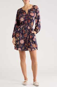 Tommy Bahama Exquisite Blooms Long Sleeve Dress