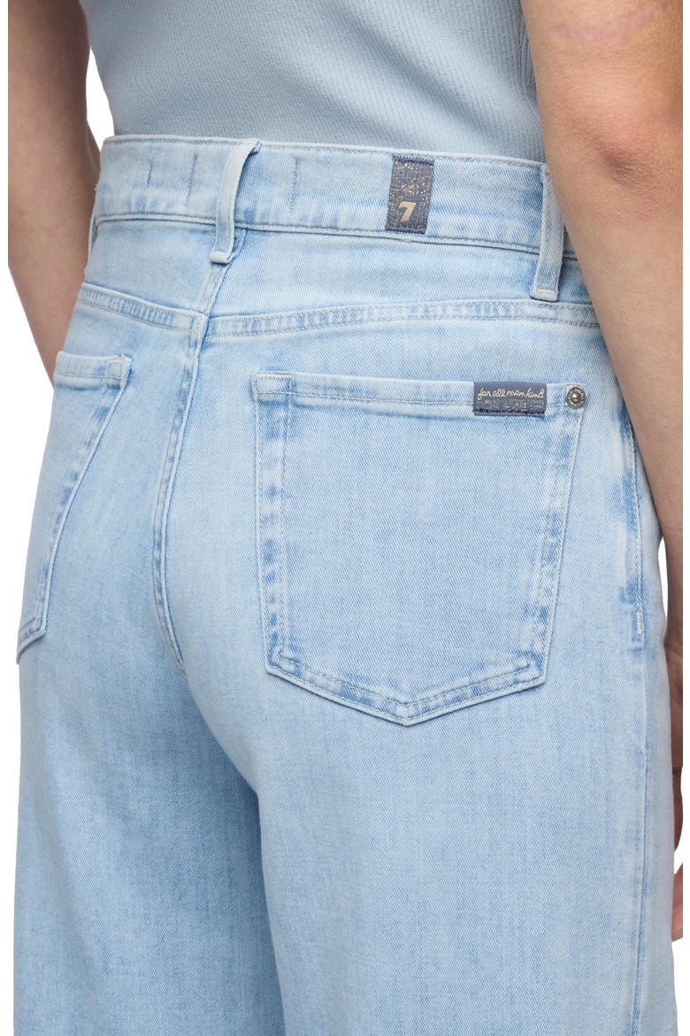 Lotta High Waist Ankle Wide Leg Jeans, Alternate, color, DEWDROP
