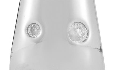 Chloe & Madison Chloe And Madison Cubic Zirconia Hoop Earrings In Silver