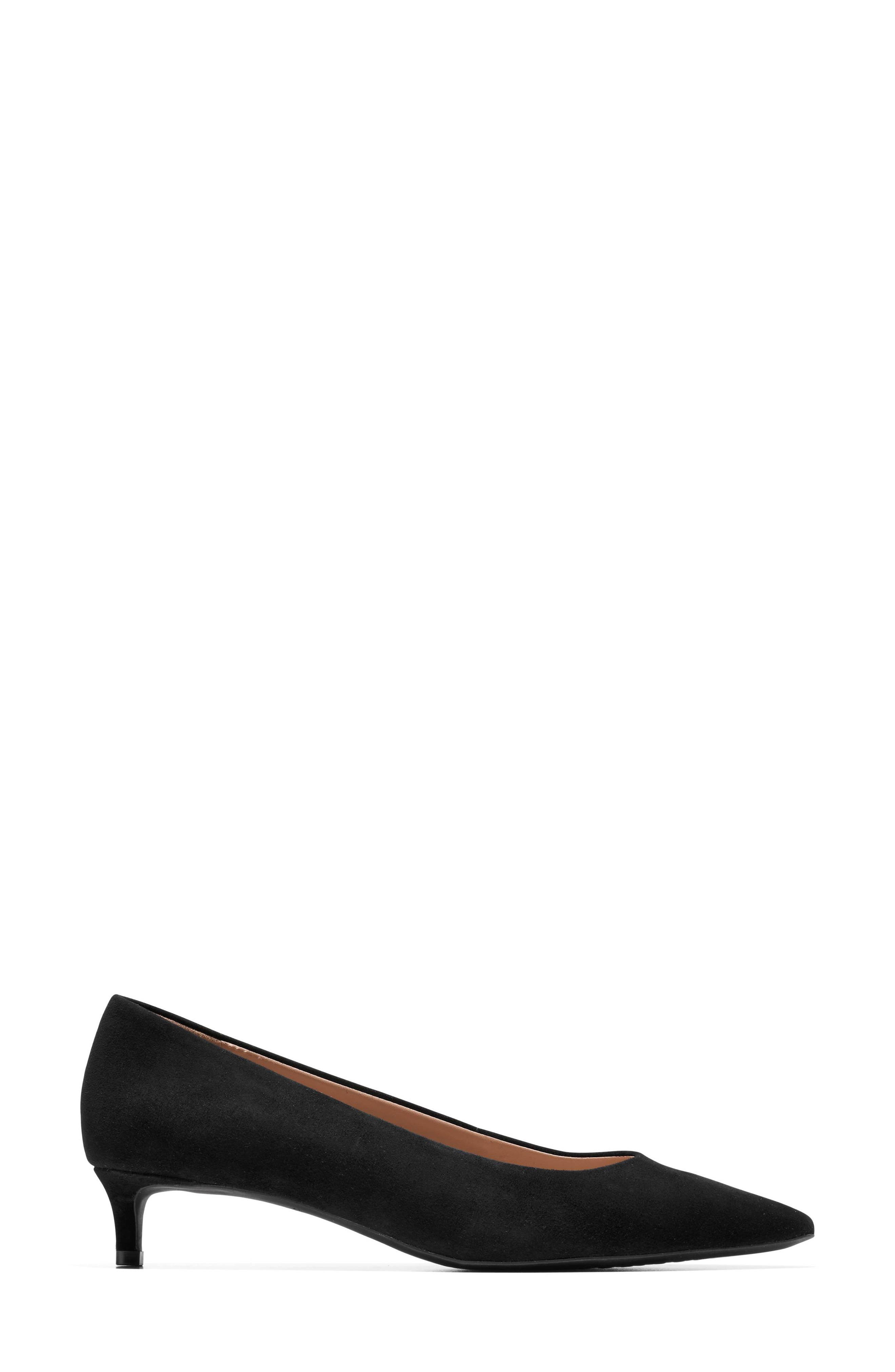 The Go-To Jocelyn Pointed Toe Pump, Alternate, color, BLACK SUEDE