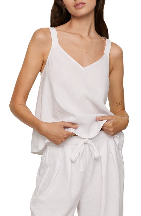 Linen Blend V-Neck Camisole