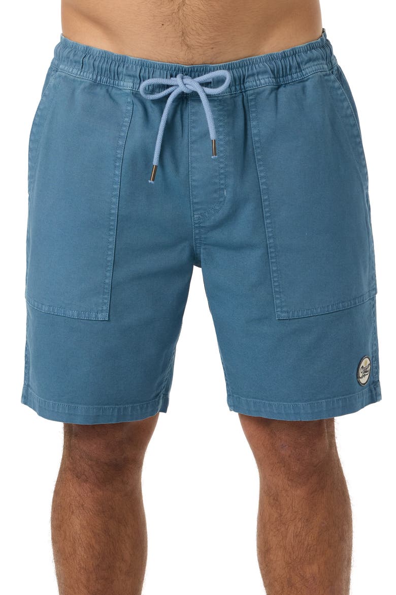 Ronan Field Cotton Canvas Drawstring Shorts, Main, color, CAPTAINS BLUE