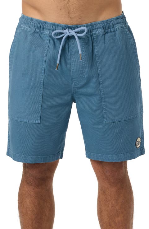Ronan Field Cotton Canvas Drawstring Shorts