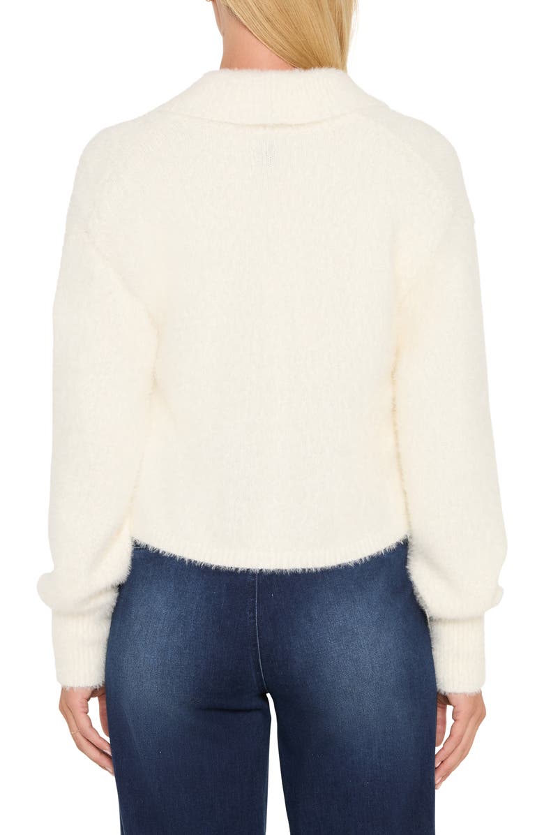 NIC+ZOE Cozy Chic Fuzzy Shrug Cardigan, Alternate, color, Classic Cream