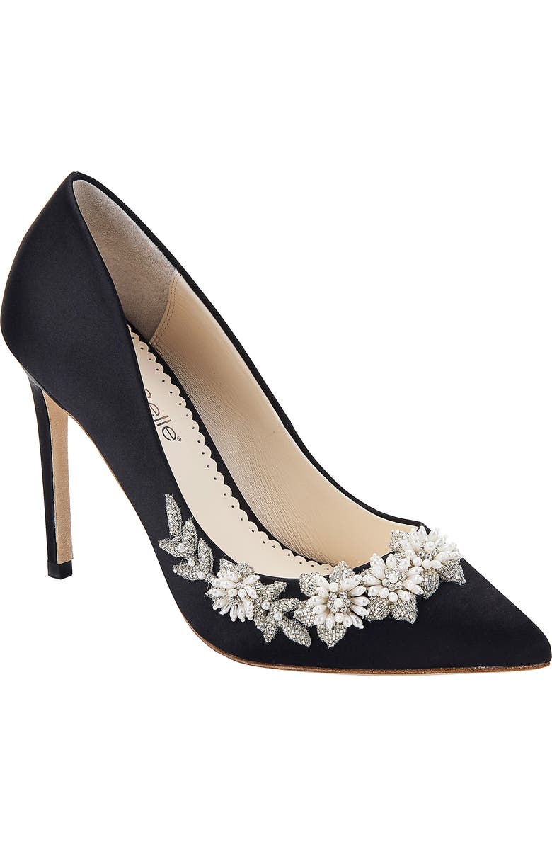 Bella Belle Jasmine Embellished Silk Pump, Main, color,