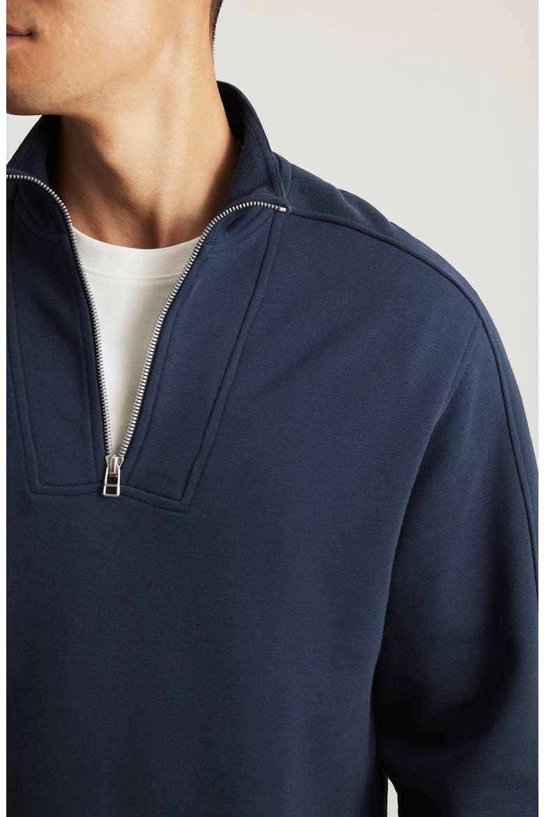 Half Zip Sweatshirt, Alternate, color, TOTAL ECLIPSE