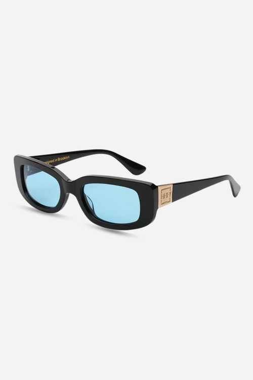 Indy Delancey Rectangular Polarized Sunglasses In Brown