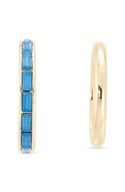 Nordstrom Rack Set Of 2 Baguette Cut Cubic Zirconia Rings In Gold