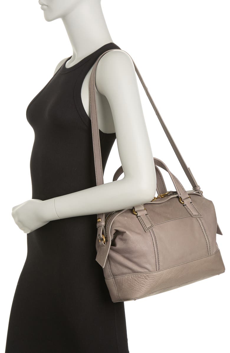 AMERICAN LEATHER CO. Willow Leather Draped Satchel Bag, Alternate, color,
