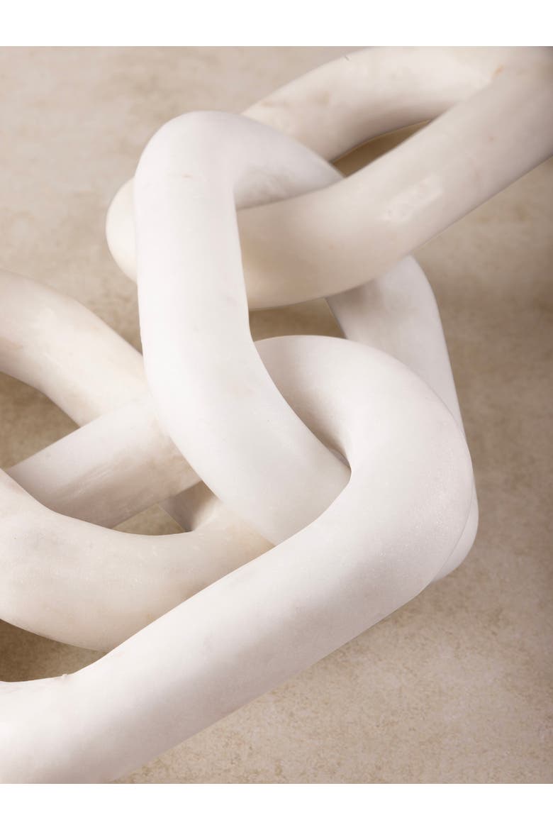 Eternity Marble Links Decorative Chain, Alternate, color, Ivory White