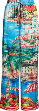 Kulani Kinis Drawstring Wide Leg Resort Pants