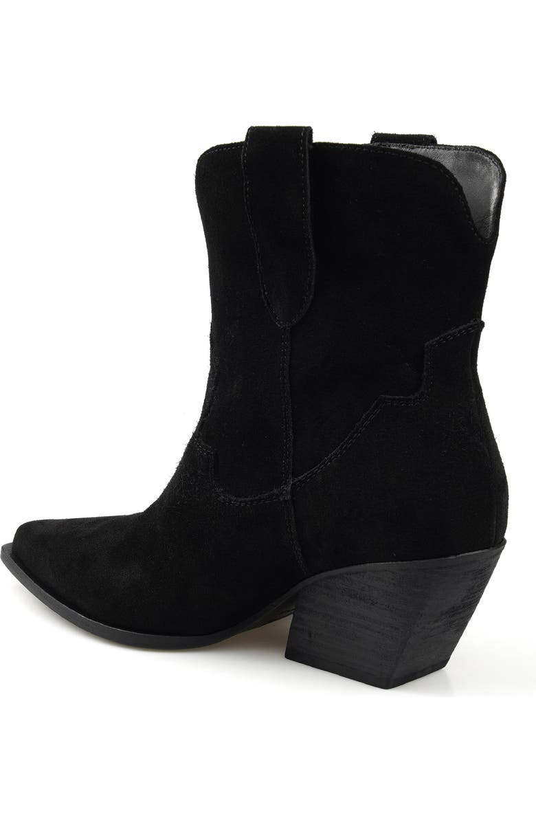 ZIGI Victoryy Pointed Toe Western Boot, Alternate, color, Black Suede