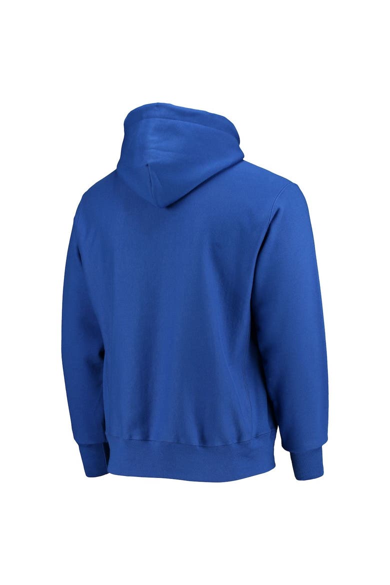 Men's Champion Royal Fort Valley State Wildcats Tall Arch Pullover Hoodie, Alternate, color, Royal