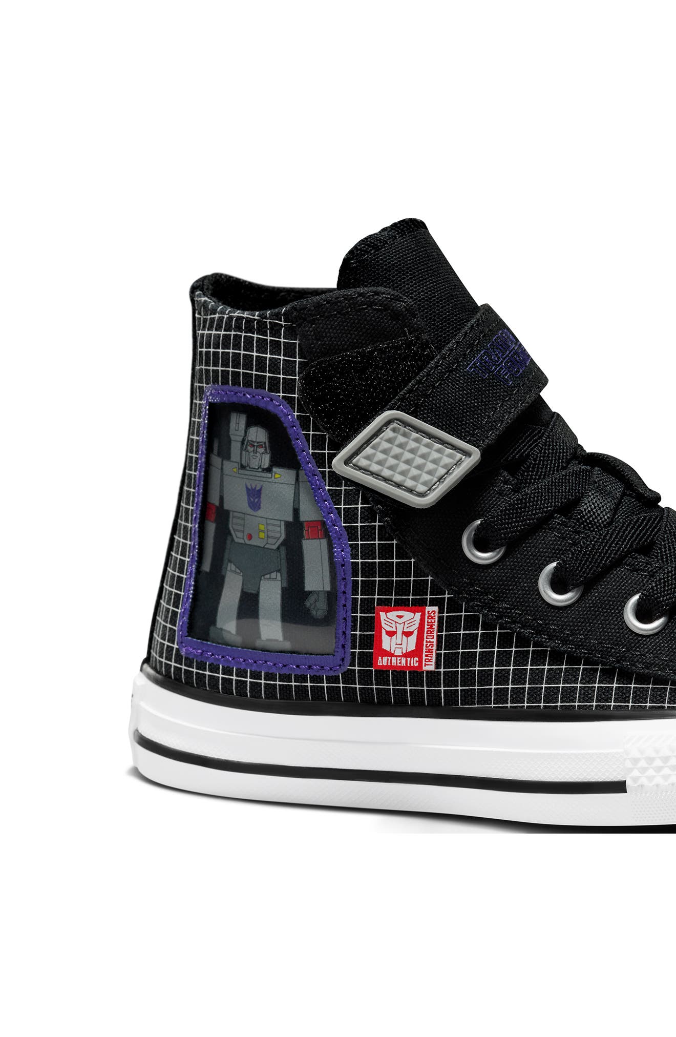 Converse Kids' Chuck Taylor All Star 1V High Top Sneaker, Alternate, color, Black/ White/ Red