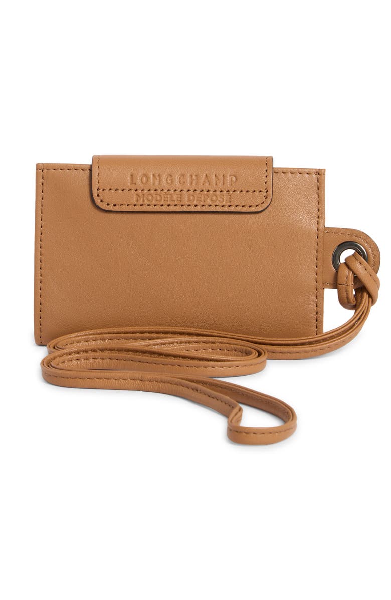 Longchamp Le Pilage Cuir Leather Cardholder, Alternate, color,