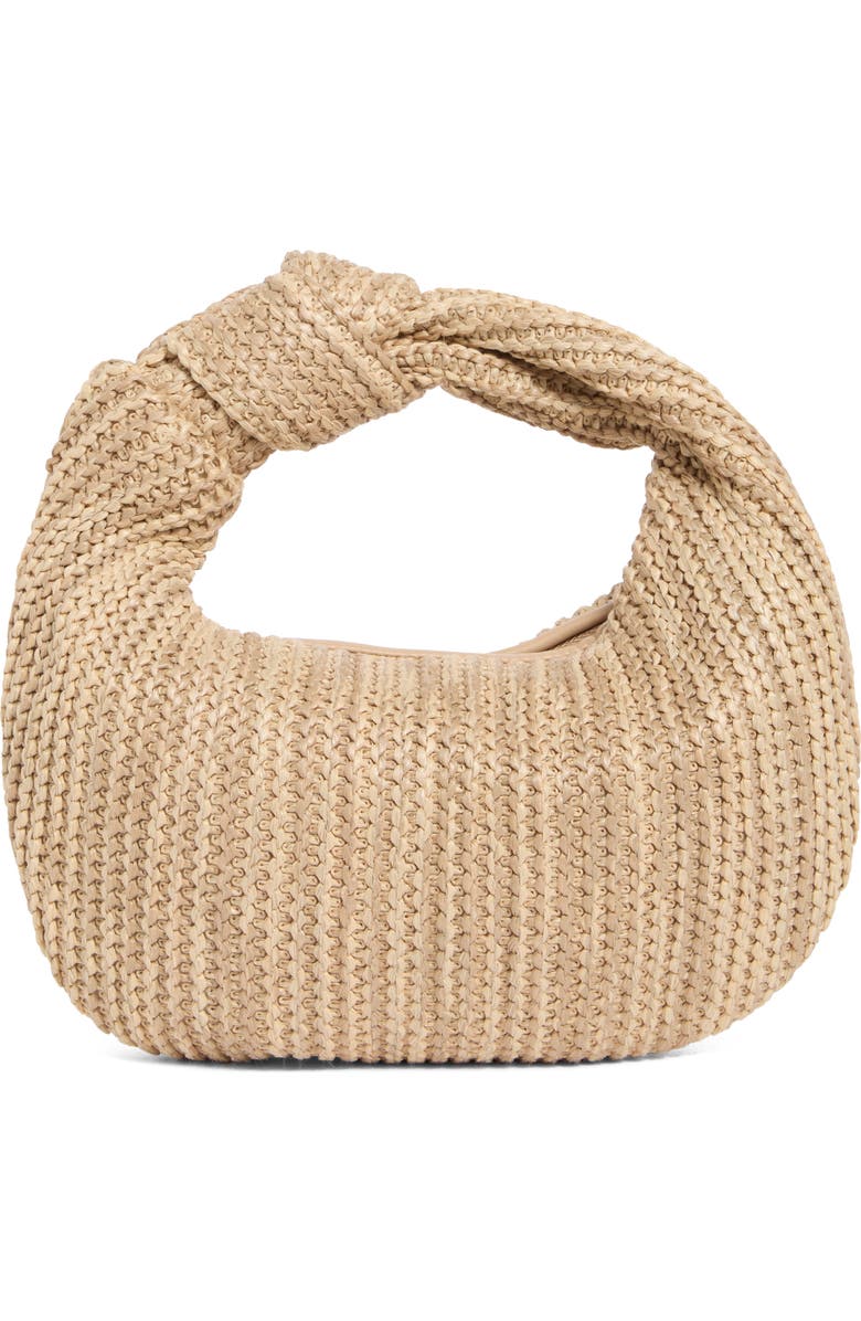 URBAN EXPRESSIONS HANDBAGS Straw Top Handle Bag, Main, color, Natural