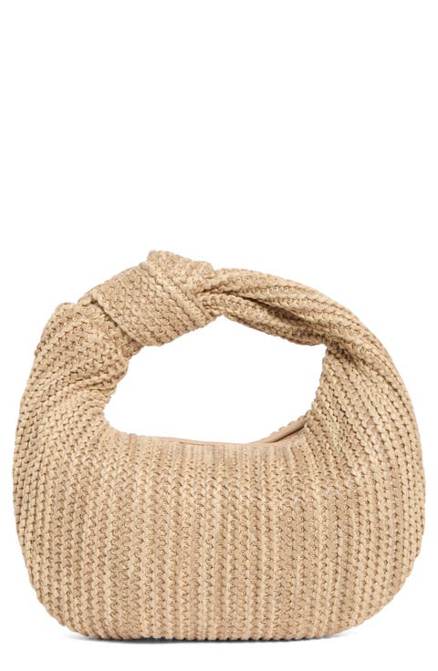 Straw Top Handle Bag