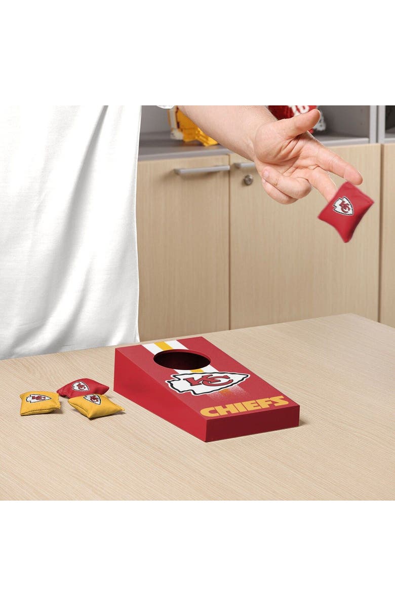 FOCO Kansas City Chiefs Tabletop Cornhole Set, Alternate, color, 