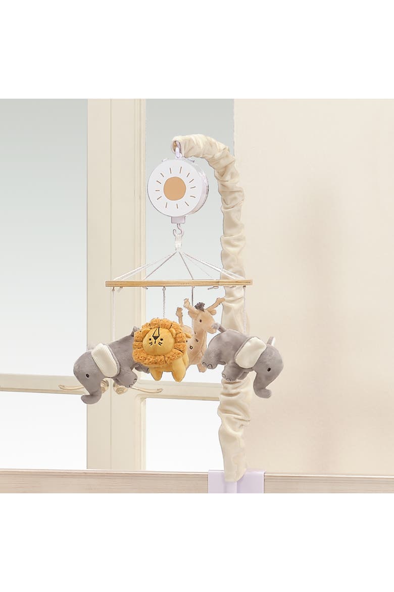 Jungle Adventure Elephant/Lion Musical Baby Crib Mobile Soother Toy, Alternate, color, Multicolor