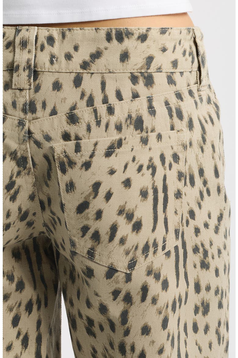 Low Rise Print Wide Leg Jeans, Alternate, color, BAMBI PRINT