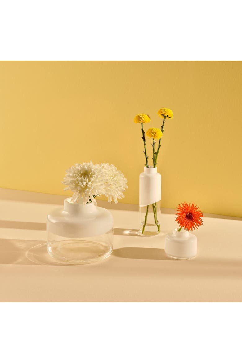 Mini Magnolia Vase, Alternate, color, Opal White