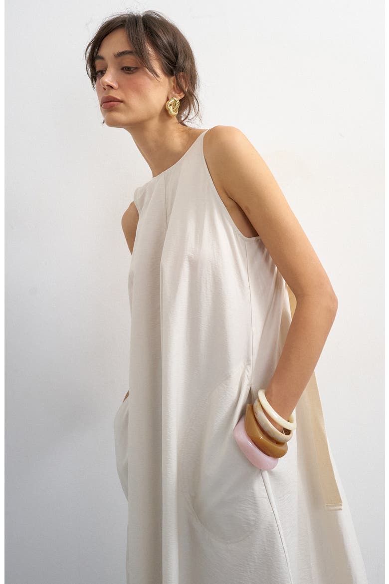 Scoop Back Maxi Dress, Alternate, color, BEIGE