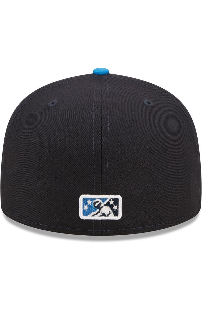 New Era Men's New Era Navy Tampa Tarpons Authentic Collection Team Home 59FIFTY Fitted Hat, Alternate, color, 