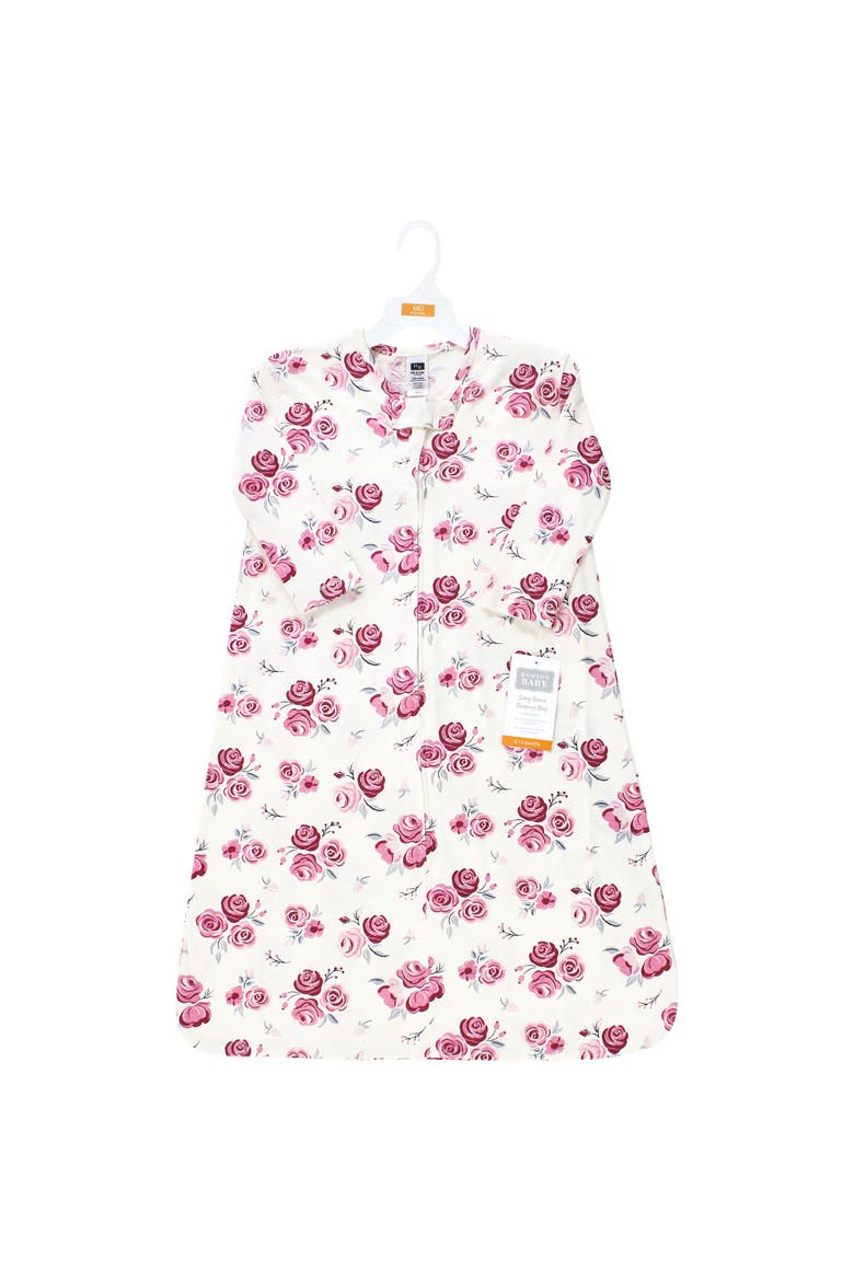 Long Sleeve Cotton Jersey Sleeping Bag, Alternate, color, Rose