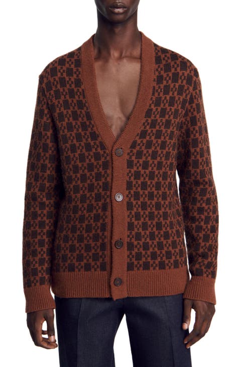 Sandro factory Brown Cardigan