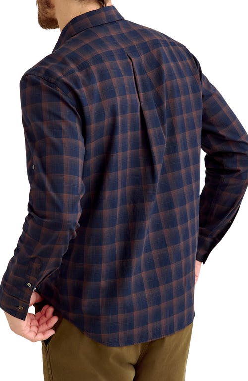 Billy Reid Scout Shadow Plaid Button-up Shirt In Blue
